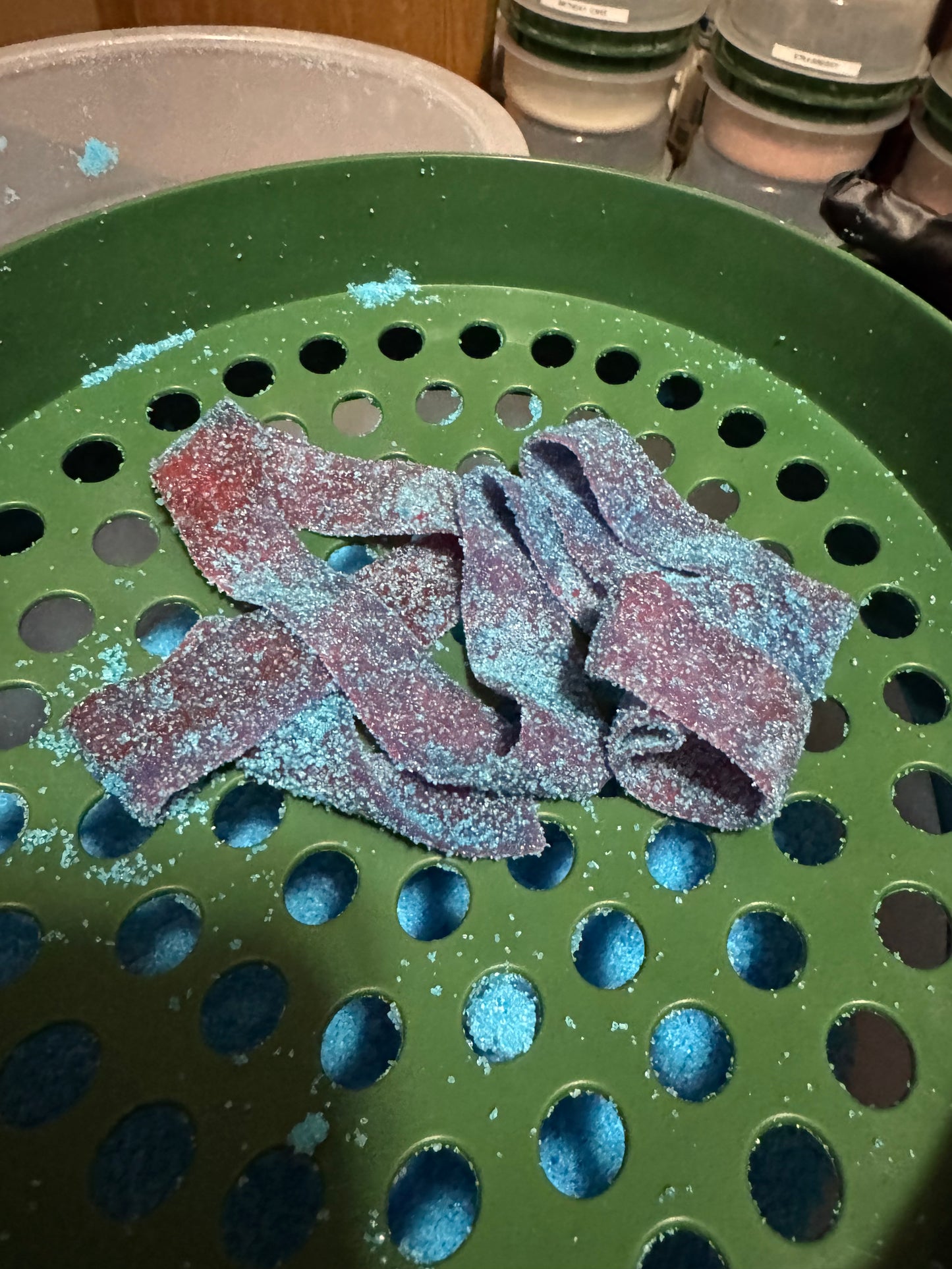 Cotton candy fruit by the foot
