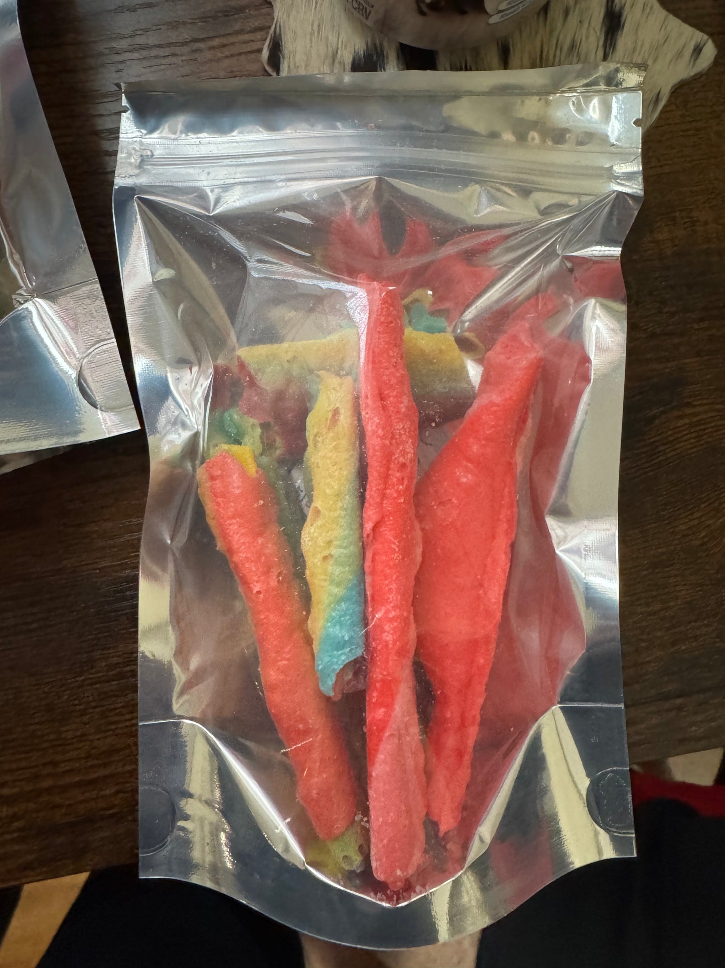 Freeze dried fruit roll ups